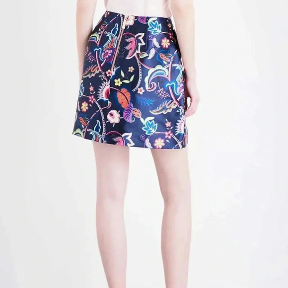 TED BAKER
Dark Blue Soonah Folk Foliage Pleat Mini Skirt size 3 - Picture 3 of 10